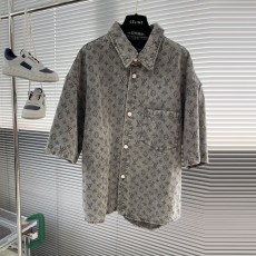루이비통 LV 남성 데님 셔츠 반팔 LV8060