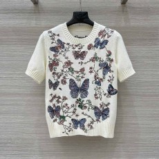 디올 DIOR 여성 니트 반팔 DR1282