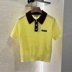 미우미우 MIUMIU 여성 니트 폴로 반팔 MU0363