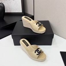 샤넬 CHANEL 웨지힐 뮬 C01781