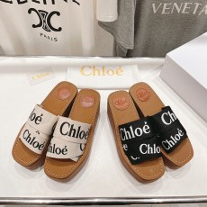 끌로에 Chloe 우디 웨지힐 에스파드리유 뮬 CL095