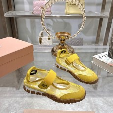 미우미우 MIUMIU 타이어 발레리나 스니커즈 MU014829