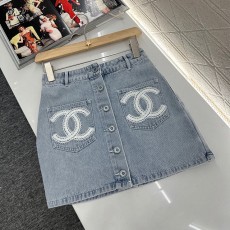 샤넬 CHANEL 여성 데님 스커트 CL0796