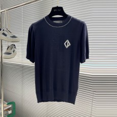 디올 DIOR 남성 니트 라운드 반팔 DR1581