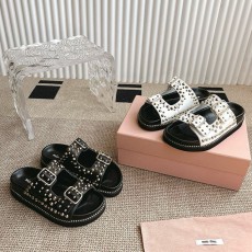 미우미우 MIUMIU 여성 슬리퍼 MU014831