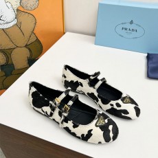 프라다 PRADA 메리제인 발레리나 플랫 PR298