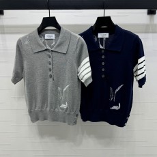 톰브라운 THOMBROWNE 여성 폴로 니트 반팔 T5416