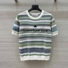 디올 DIOR 여성 니트 라운드 반팔 DR174