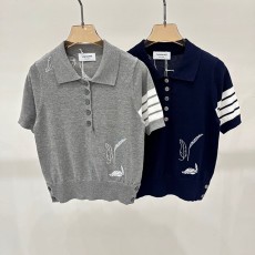 톰브라운 THOMBROWNE 여성 니트 폴로 반팔 T5432