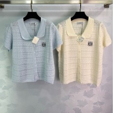 로에베 LOEWE 여성 폴로 니트 반팔 LW0539
