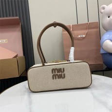 미우미우 MIUMIU 여성 보 나플락 토트백 5BB173 MU105